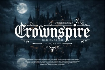Crownspire: a Modern Font for Creative Projects