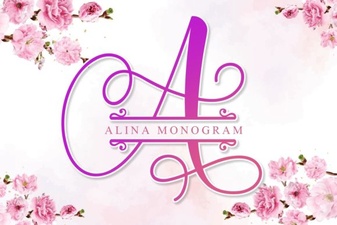 Alina Monogram Font: Personalize Your Designs
