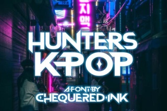 The Hunter K-Pop Font for Creative Projects