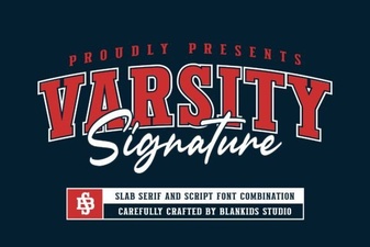 Varsity Signature Font: Add Retro Flair to Your Work