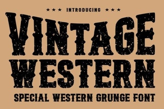 Craft Classic Designs with Vintage Western Fonts