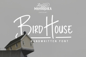 Bird House Fonts for Diy & Craft Projects