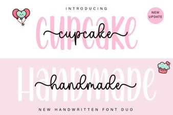 Creative Crafting with Cupcake Handmade Duo Font