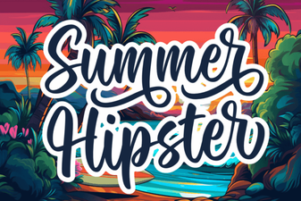 Choose Hipster Typography for Summer Projects