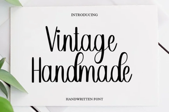 Vintage Handmade Fonts for Creative Project Inspiration